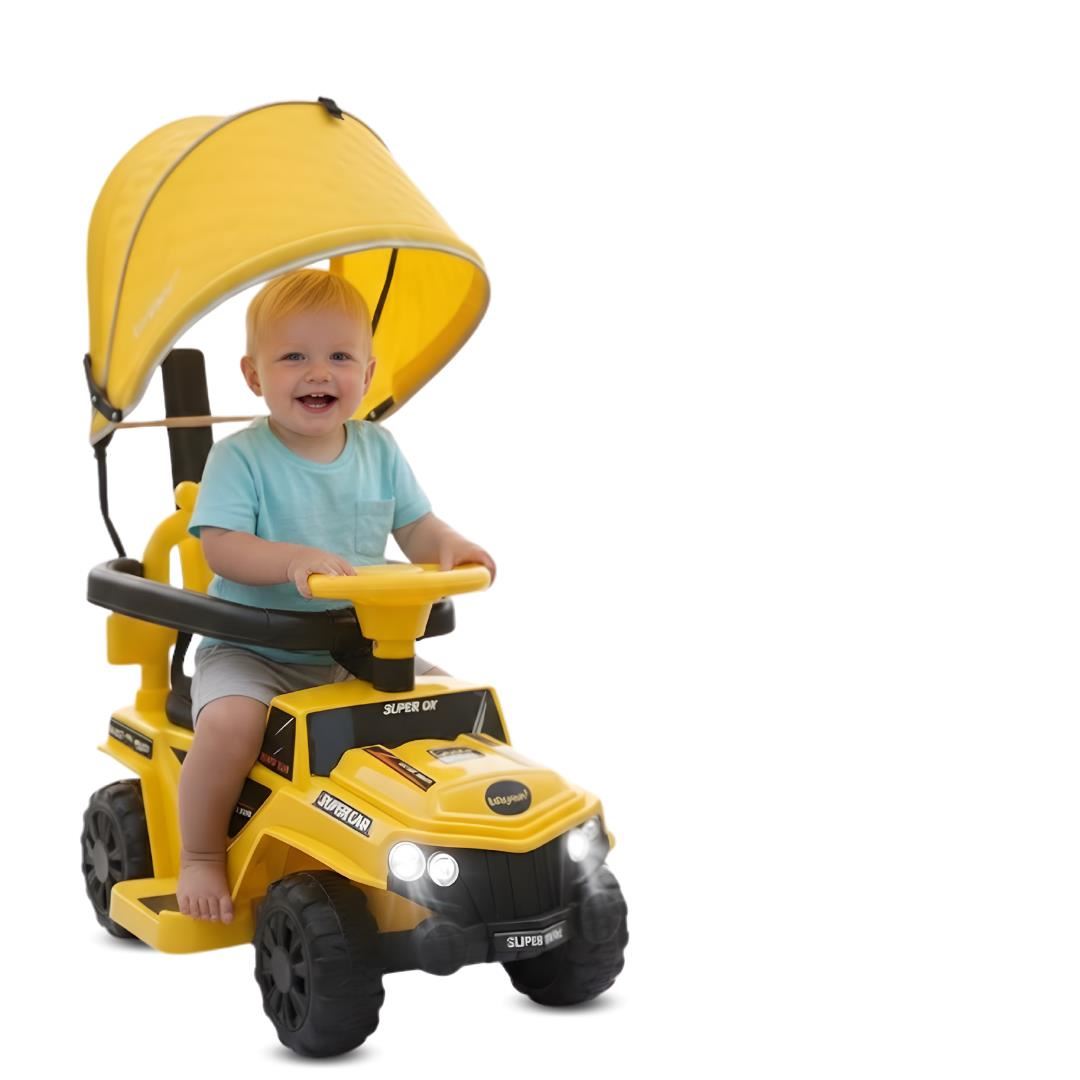 Correpasillo Guiador «MINI JEEP» para Niños Yellow